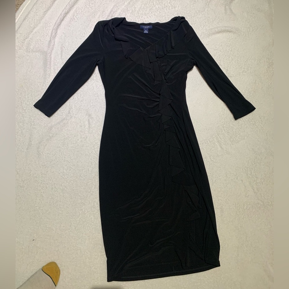 Chaps Black Dress